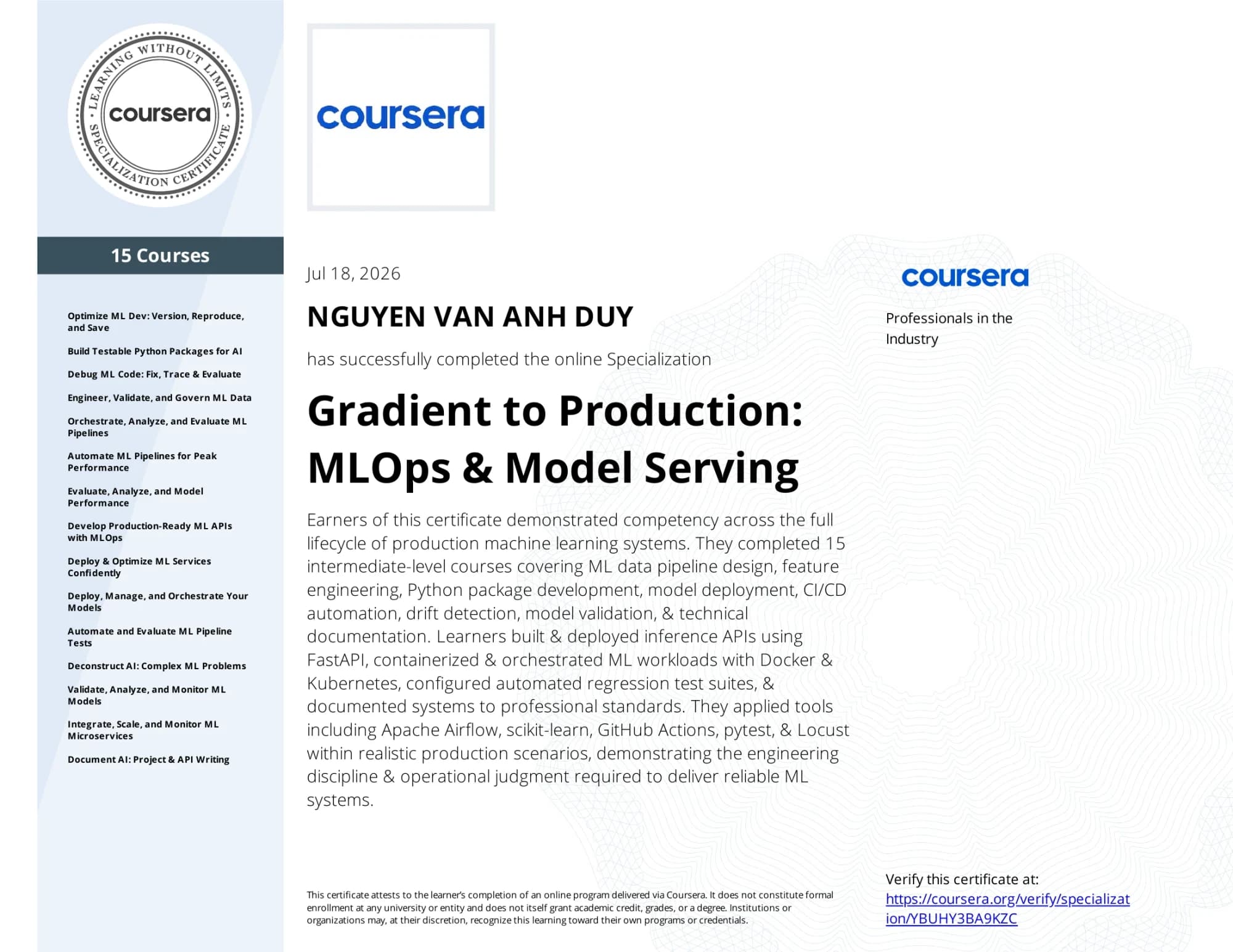 Gradient to Production: MLOps & Model Serving